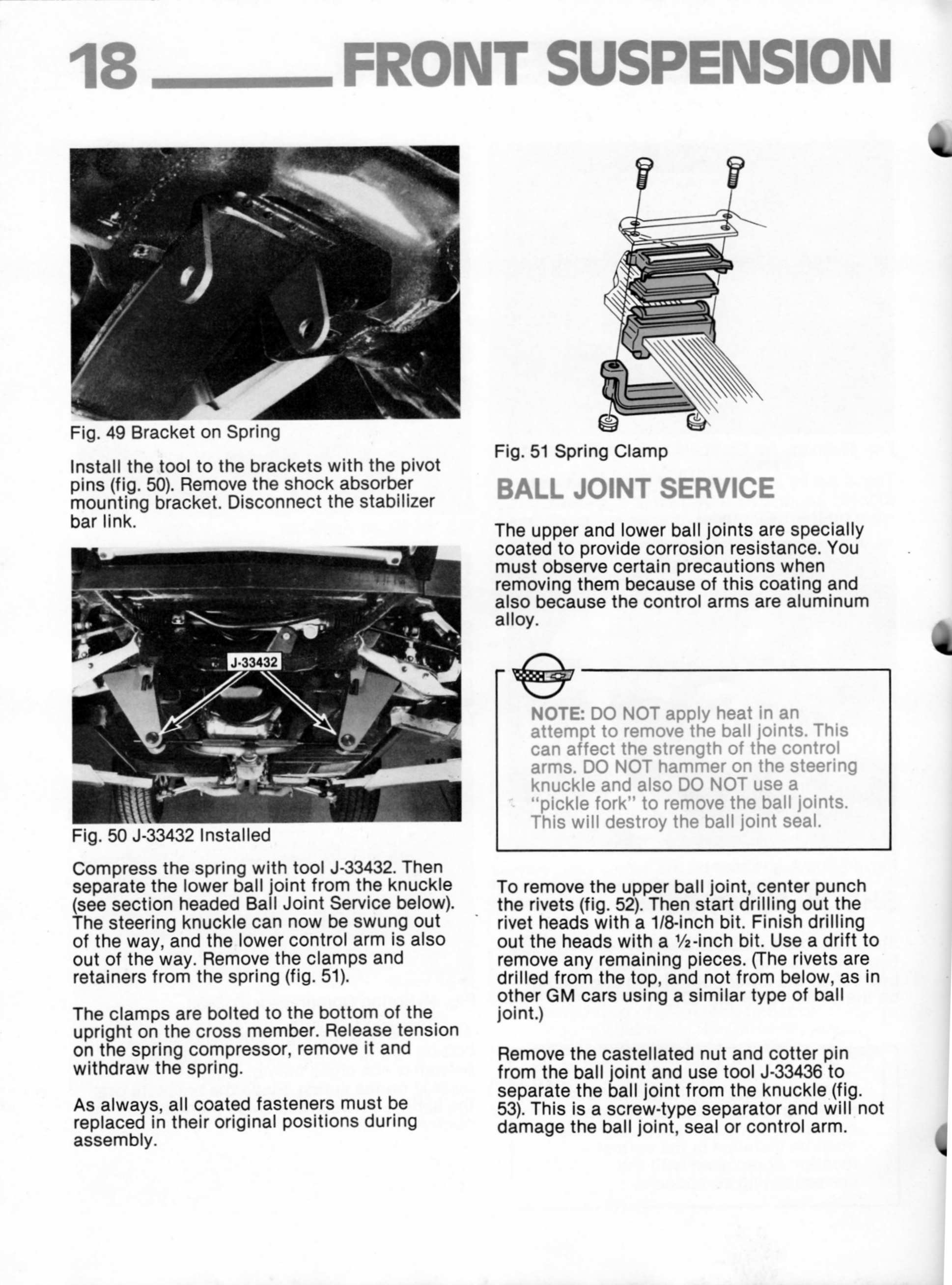 1984 CORVETTE SERVICE MANUAL PD visual data 5
